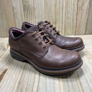 Timberland Women's Size 6.5 Waterproof Comfort Brown Leather Oxford Shoes